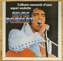 Vintage Elvis Presley Souvenir Paper Advertising Belgium Record 1987 - £13.99 GBP