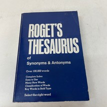 Roget&#39;s Thesaurus Of Synonyms and Antonyms Paperback Book by Peter Mark Roget - £9.60 GBP