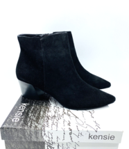 Kensie Lyden Pinted Toe Suede Ankle Boots- Black, Size Us 6.5M - £28.22 GBP