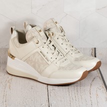 Woman&#39;s Sneakers Michael Michael Kors Raina Trainer Sneaker Color natura... - $2,327.84 MXN