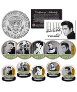 ELVIS PRESLEY Early Music Hits 1950s OFFICIAL JFK Kennedy Half Dollar 5-... - £22.19 GBP