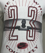 Vintage Nike Air Jordan T Shirt Grey Tag Basketball USA 90s Flight Mens ... - $69.99