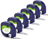 6-Pack Label Maker Paper Compatible With Dymo Letratag Refills 91330 106... - $31.99