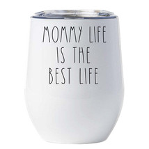 Mommy Life The Best Life Tumbler 12oz Funny Mother Wine Glass Christmas Gift - £18.06 GBP