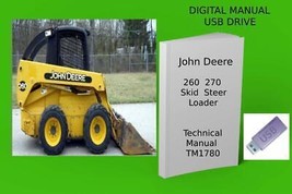John Deere 260 270 Skid Steer Loader Technical Manual See Description - £18.97 GBP