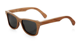 Shwood Canby Polarized Wood Sunglasses Herringbone Frame Grey Lens Made ... - $186.96