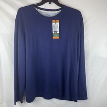 Orvis Mens Long sleeve slub Shirt Sweater Royal Blue Casual Classic fit size XXL - £10.91 GBP