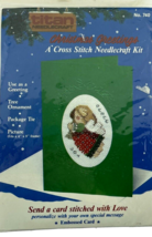 Titan Cross Stitch Christmas Card Peace Angel Joy Stitched With Love Kit... - $11.53