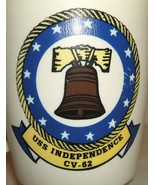 plastic coffee mug: USN US Navy USS Independence CV-62 - £11.85 GBP