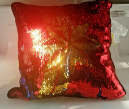 Captain Marvel Avengers  Pillow 16” Reversible Sequins plush black back side - £5.68 GBP
