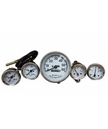 Willys MB Jp GPW CJ Speedometer 60mph-Temp-Oil Pressure-Fuel-Ampere Gaug... - $939.62 MXN