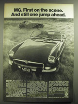 1974 MG MGB Car Ad - MG. First on the scene. And still one jump ahead - £14.50 GBP