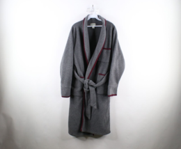 Vintage 90s LL Bean Mens Small Faded Belted Fleece Bath Robe Loungewear ... - £46.50 GBP