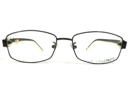 Salvatore Ferragamo Eyeglasses Frames SF2115 001 Black Ivory Gold Bows 55-16-135 - £51.95 GBP