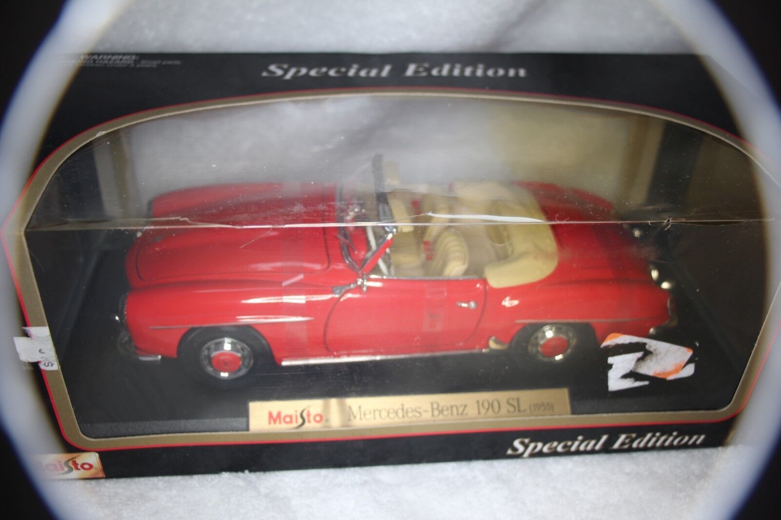 Maisto Special Edition 1955 Red Mercedes Benz 190 SL 1:18 Die Cast No. 31824 - $58.57