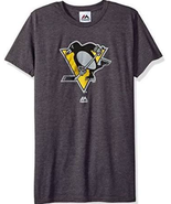 NWT NHL Pittsburgh Penguins Men&#39;s Small Short Sleeve Crew Neck Gray Tee ... - £15.82 GBP