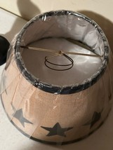 Country Black  lamp with Star lamp Shade - SALE image 4