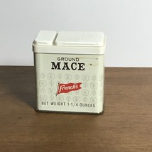 Vintage French's Ground Mace 1 -1/4 oz Spice Tin French Co Rochester NY - $4.99