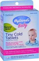 Hyland&#39;s, Baby,Tiny Cold Tablets,6 Months+,125 Quick-Dissolving Tablets ... - $26.89