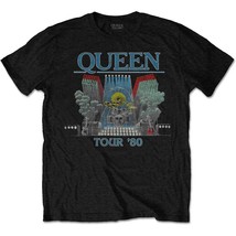 Queen Freddie Mercury World Tour 1980 Stage Official Tee T-Shirt Mens Unisex - £25.10 GBP