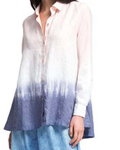 DKNY Womens Ombre Shirt Color Rose Multi Size X-Small - £78.45 GBP