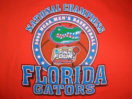 NCAA Florida Gators 2006 Men&#39;s Basketball Champs Graphic Print T Shirt XXL - £12.56 GBP