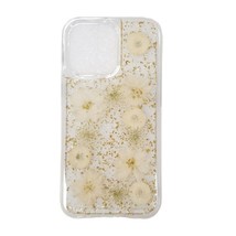 Real Flower Gold Foil Confetti Shockproof Case for iPhone 13 Pro 6.1 GOLD - £6.73 GBP