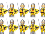 Medieval Castle Kingdom Knights Holy Roman Knights 10pcs Minifigure Lot - $17.89