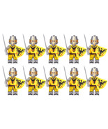 Medieval Castle Kingdom Knights Holy Roman Knights 10pcs Minifigure Lot - $17.89