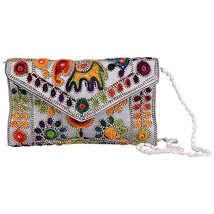 Damen Mädchen Riemen Handtasche Mit Indian Traditionelle Rajasthan Elefant Logos - £20.62 GBP