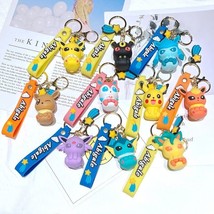 10 keychains wholesale package Eeveelution family and Pikachu figure KeyChain - £39.22 GBP