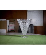 Vtg Hofbauer The Byrdes Collection Crystal Clear Bird Footed Fan Vase Ge... - £39.28 GBP