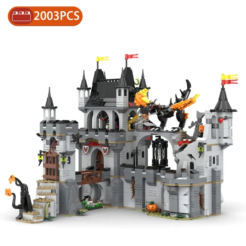 MOC-155206 Ideas Medieval Night Lord&#39;s Lair Fright Knights Castle Nest Model - £158.94 GBP