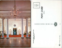 Washington D.C. White House Main Entrance Hall Chandelier Vintage Postcard - £7.51 GBP