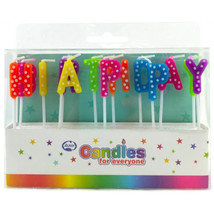 Alpen Happy Birthday Letter Candles (Bright Polkadots) - $30.79