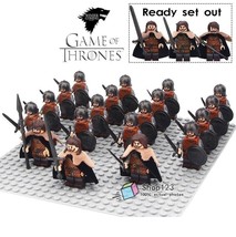 19pcs Stark House Army Eddard Stark Hallis Mollen Game of Thrones Minifigures - £25.53 GBP