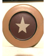 Star wood Plate in mustard finish - new - $25.97 CAD