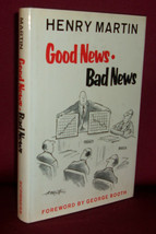 Henry Martin GOOD NEWS/BAD NEWS First edition 1977 Business Cartoon Book HC dj - £10.95 GBP