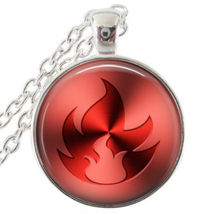 1 Pokemon Fire Type Bezel Pendant Necklace for Gift - $10.99