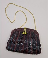 VTG Morris Moskowitz Gold Chain Snakeskin Shoulder Handbag Purse - £54.91 GBP