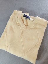 Roundtree &amp; Yorke Cable Knit Fisherman Sweater Men M - $29.99