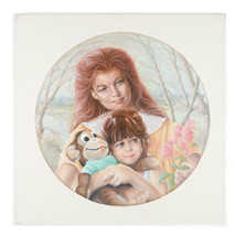 Untitled (Mother and Dughter w/ Toy) By Anthony Sidoni Oil on Canvas 24&quot;x24&quot; - £3,925.30 GBP