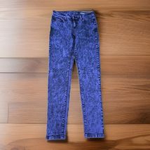 Lovesick The Skinny Jeans Womans Size 7 Purple Acid Wash Stretch X2 - $20.79