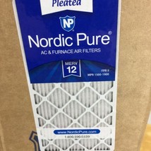 Nordic Pure 16x25x2 MERV 12 Pleated AC Furnace Air Filters 3 Pack - $28.49
