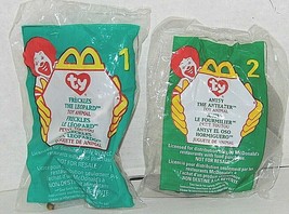 2  McDonalds Ty Teenie Beanie Babies-#1 Freckles and #2 Antsy - New/Unopened - £7.91 GBP