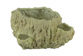 Zeckos Off-White Fossilized Coral Decorative Coastal Decor Vase - £32.85 GBP