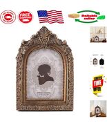 Vintage Mini 2.5x3.5 Picture Frame - Ornate Bronze Gold Décor for Any Oc... - $37.05 CAD