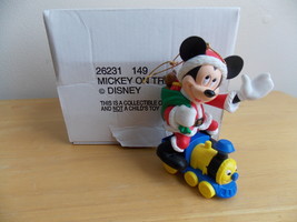 Disney Mickey on Train Christmas Figurine  - $24.63 CAD