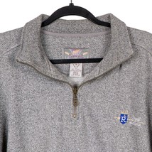 Kansas City Royals Lancers Pullover Sweater XL Gray Pockets Color 1/4 Zip LS - £23.62 GBP