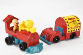 VTG Peanuts Snoopy Cat Catcher Handfuls Mini Die Cast Charlie Brown Loco Train  - £19.43 GBP